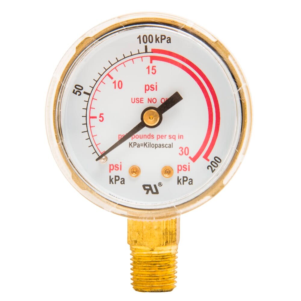 87730 Regulator Gauge, 2 in, 0-30